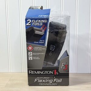 Remington F3 Cordless Rechargeable Electric Shaver w/ 2 Flexing Foils F-3790 NEW